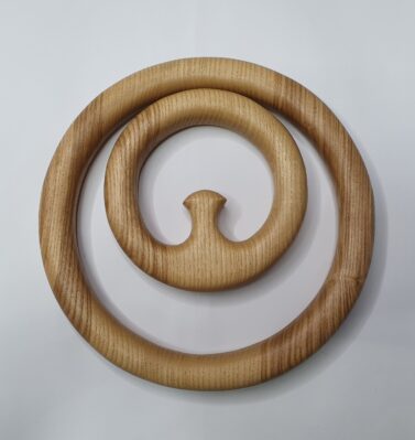 Double rings set, small ring with pin inside